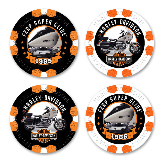Harley-Davidson Vintage Series 18 1985 FXRP Poker Chip 6829D
