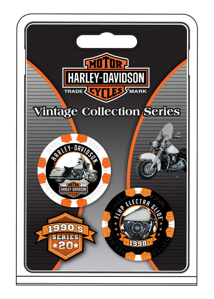 Harley-Davidson Vintage Series 20 1998 FLHP Poker Chip 6831D