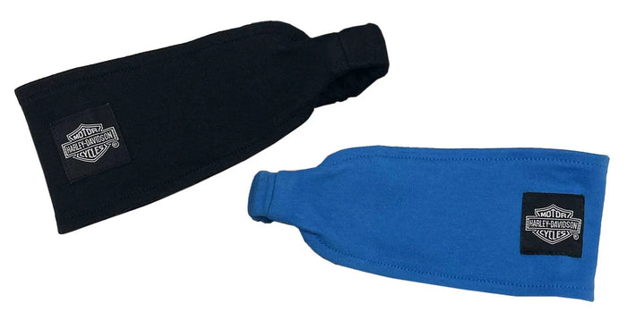 Harley-Davidson Baby Girls' 2-Pack Headband Set Blue & Black 7203307