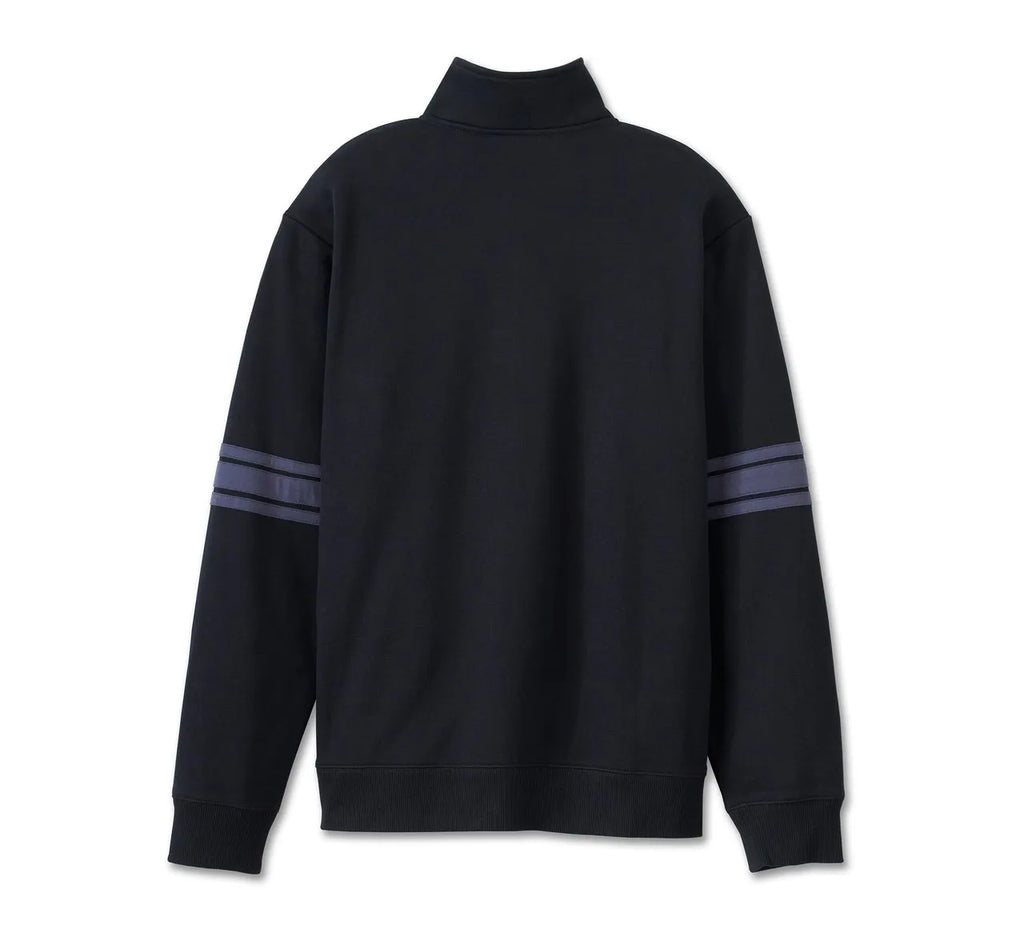 Harley-Davidson Men's Bar & Shield 1/4 Zip Fleece Harley Black