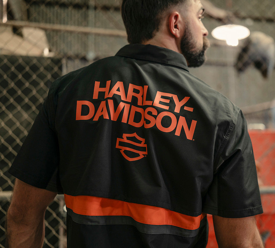 Harley-Davidson Men's H-D TECH Vented Short Sleeve Shirt 96294-26VM