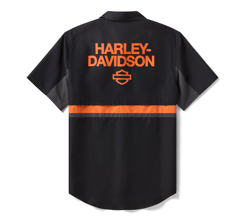 Harley-Davidson Men's H-D TECH Vented Short Sleeve Shirt 96294-26VM