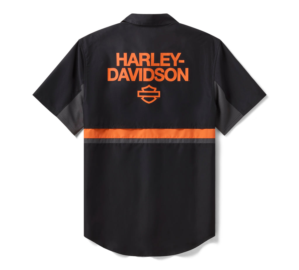 Harley-Davidson Men's H-D TECH Vented Short Sleeve Shirt 96294-26VM
