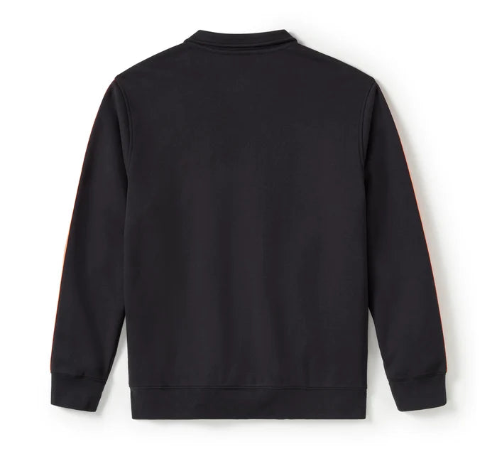 Men's Essential Fleece Zip Front Track Jacket - Harley Black