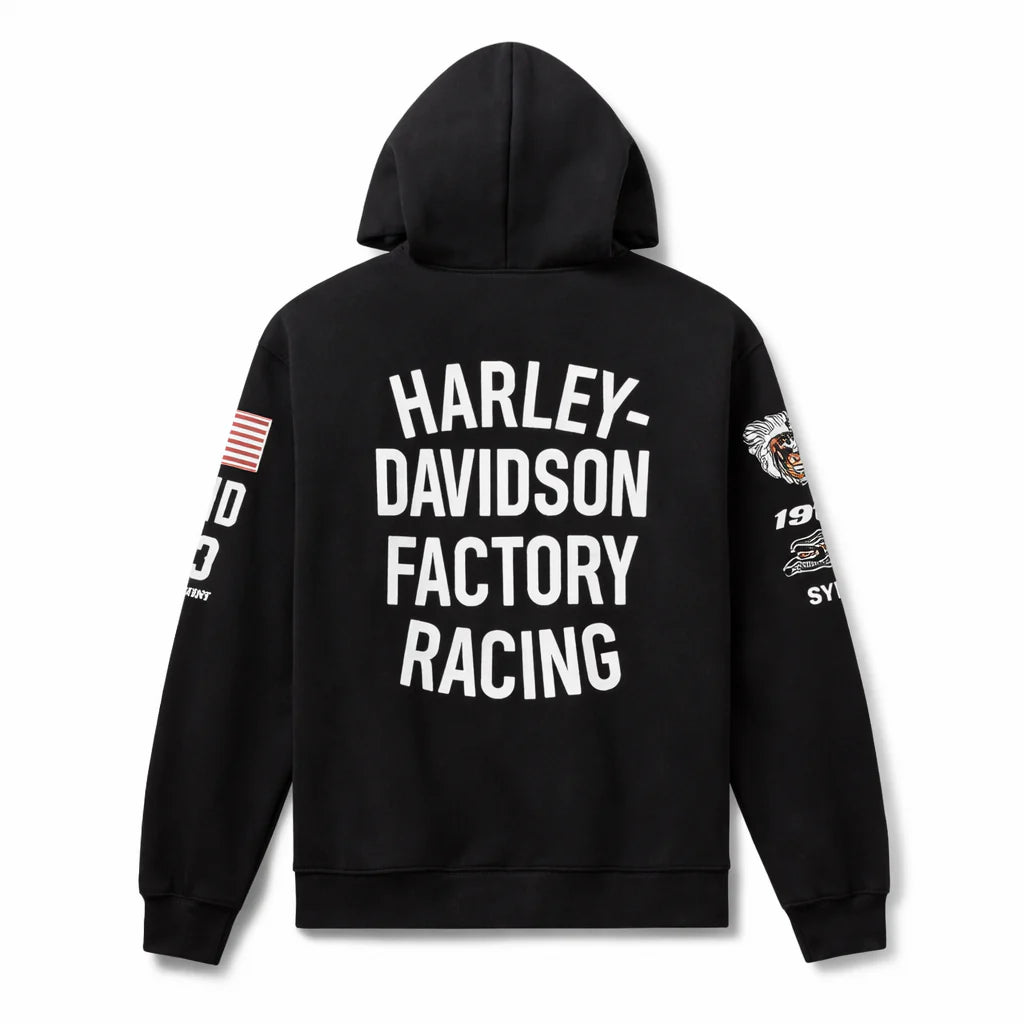 Harley-Davidson Men's Factory Racing Hoodie - Black