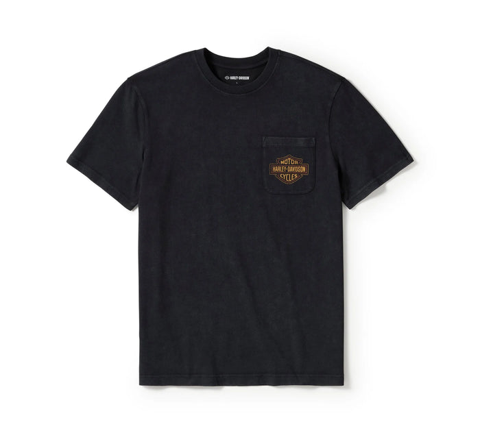 Genuine Harley-Davidson® Men's Lightning Bolt Pocket T-Shirt 96375-25VM