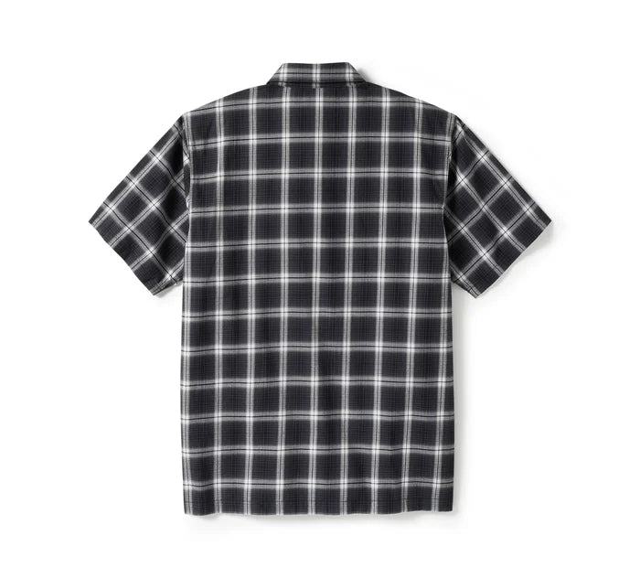 Men's Staple Short Sleeve Shirt - Plaid - Harley Black & Cloud Dancer