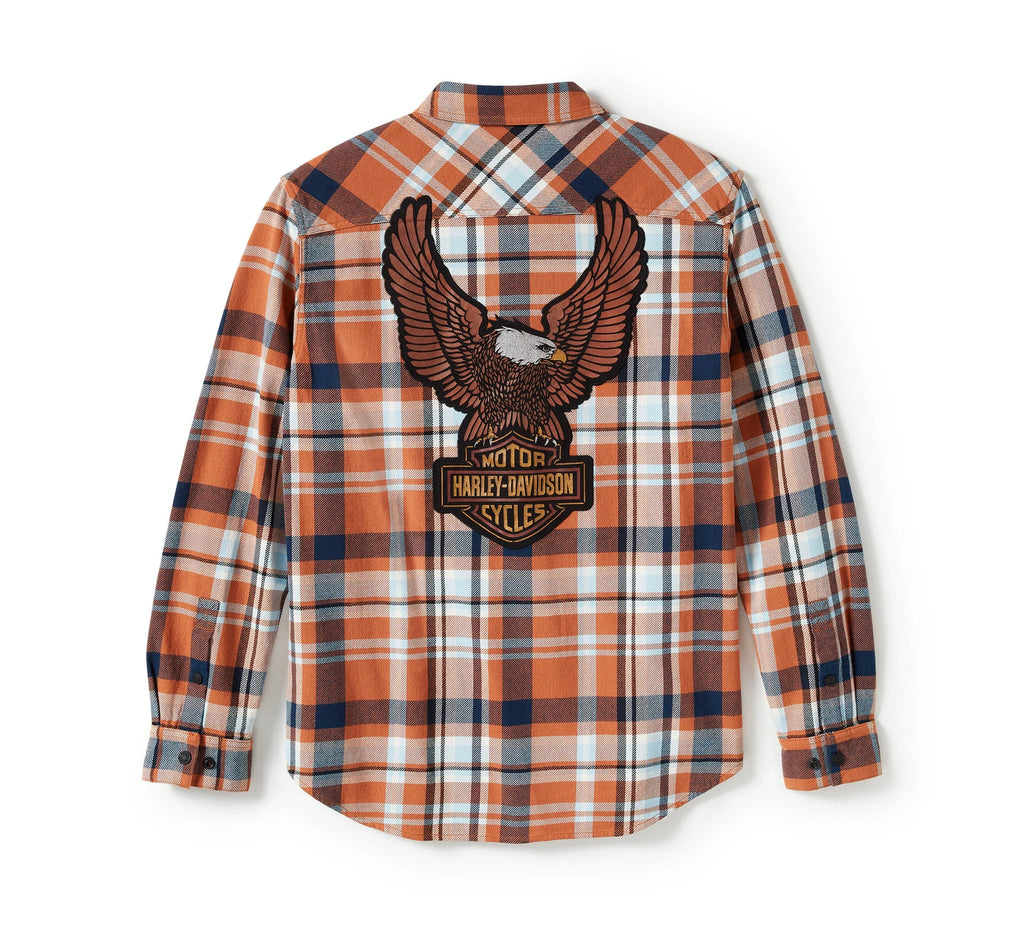 Harley-Davidson Eagle Long Sleeve Flannel Shirt - Plaid