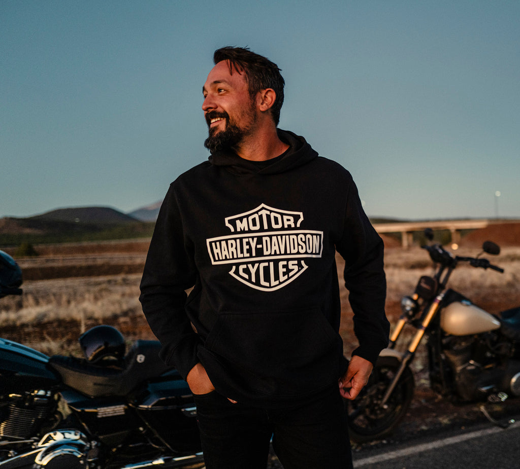 Harley-Davidson Men's Standard Bar & Shield Pullover Hoodie 96406-26VM