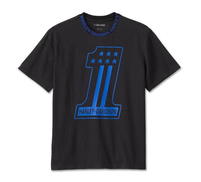 Men's #1 Racing Short Sleeve Tee - Harley Black