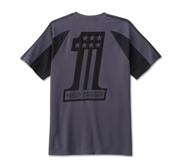 Men's #1 Racing Raglan Short Sleeve Tee