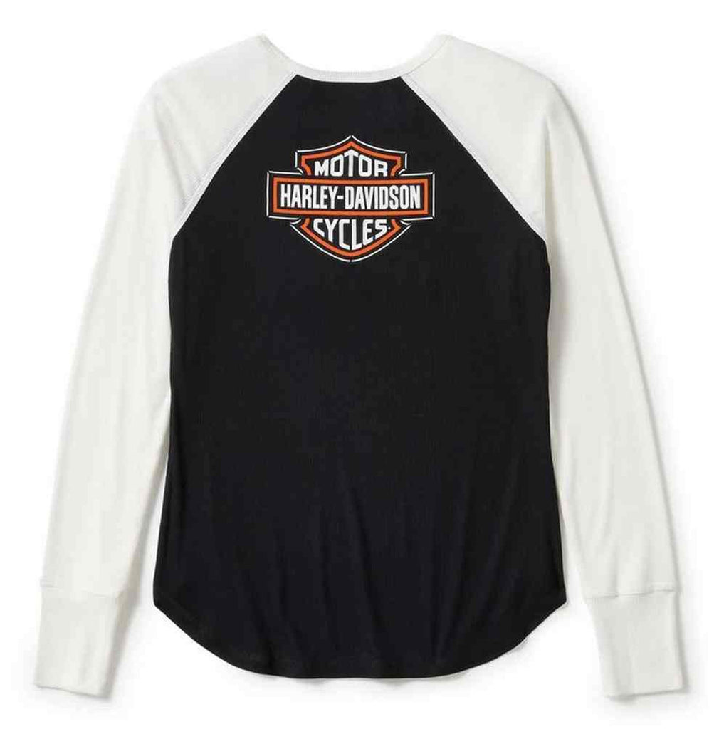 Harley-Davidson® Women's Essential Arched Long Sleeve Raglan Shirt