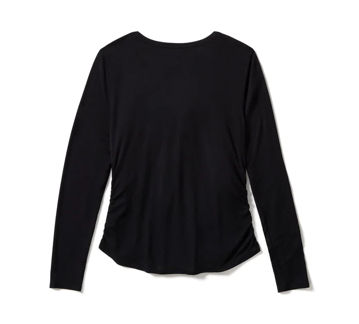 Women's Willie G Skull Long Sleeve Raglan Top
