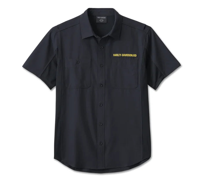 Men's Wicked Short Sleeved Performance Shirt - Harley Black