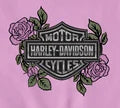 Women's Rose & Thorn Bling Lace Trim Tank - Orchid