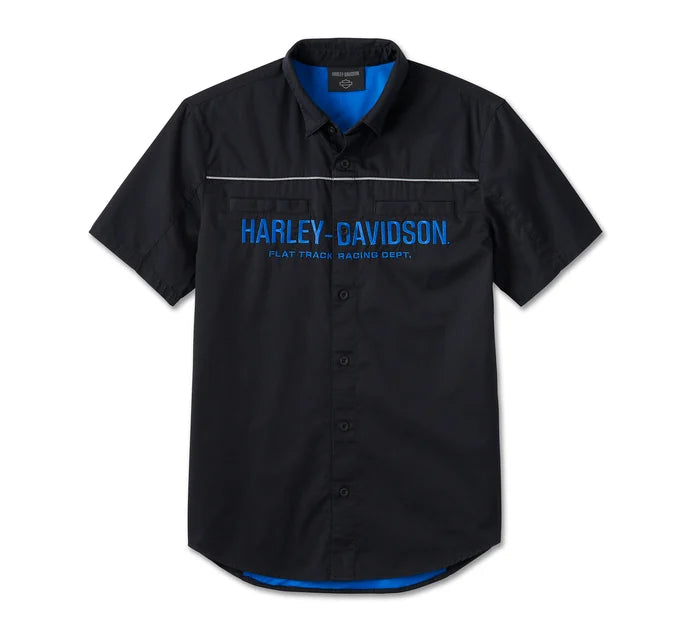 Men's #1 Racing Performance Short Sleeve Shirt - Harley Black