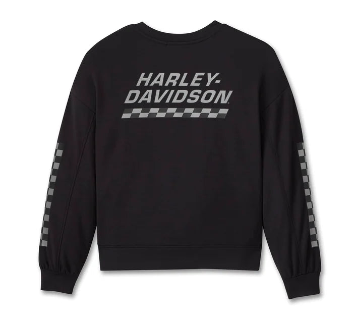 Women's Racing Scuba Crewneck - Harley Black