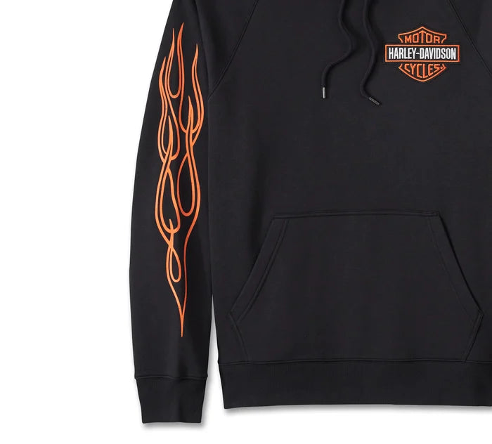 Men's Rising Eagle Hoodie - Harley Black