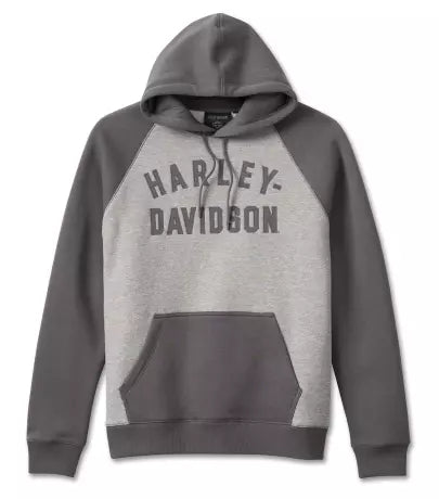 Harley-Davidson Men´s Hoodie Staple Reglan Heather Grey