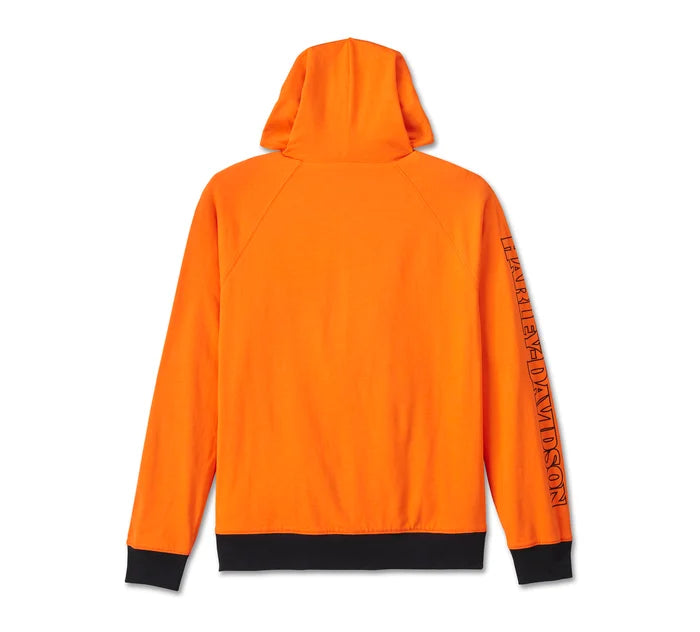 Men's Spirit of Freedom Reversible Hoodie - Harley Black & Harley Orange