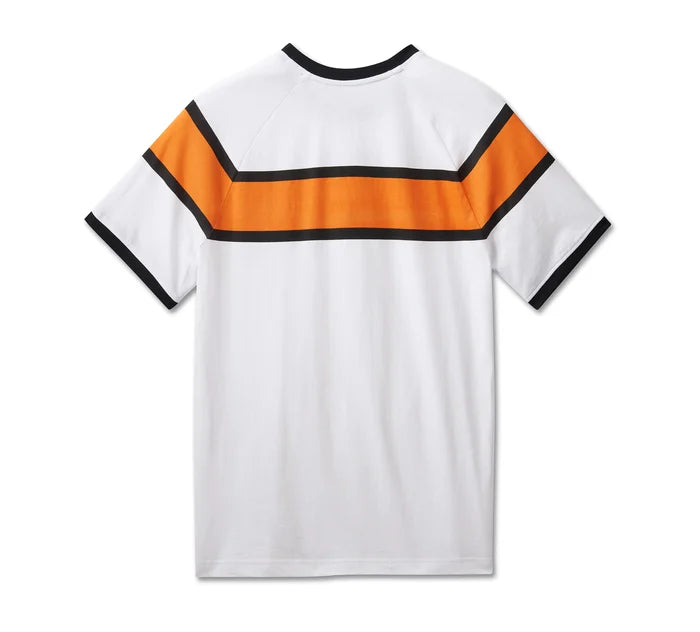 Men's Racing Stripes Tee - Bright White