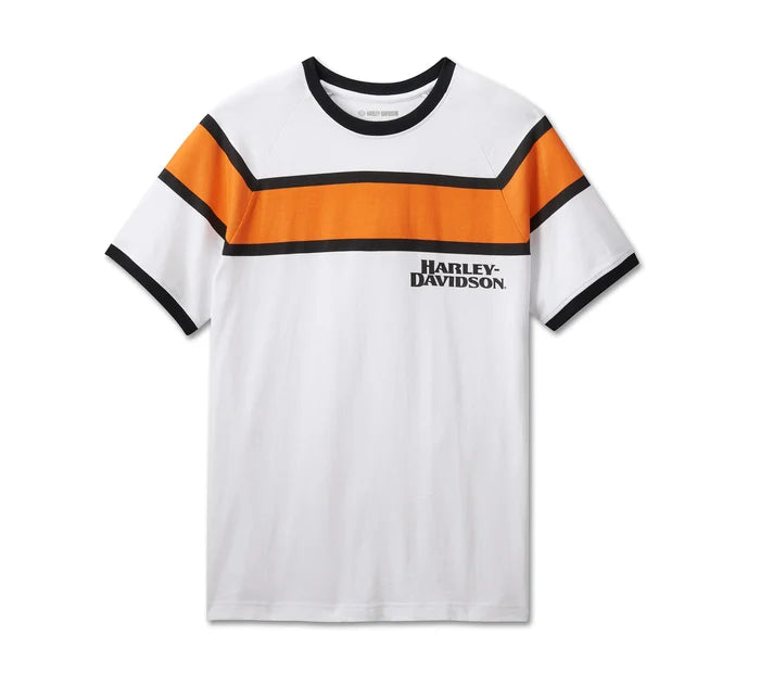 Men's Racing Stripes Tee - Bright White