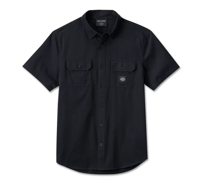 Men's Rising Eagle Short Sleeve Shirt - Harley Black