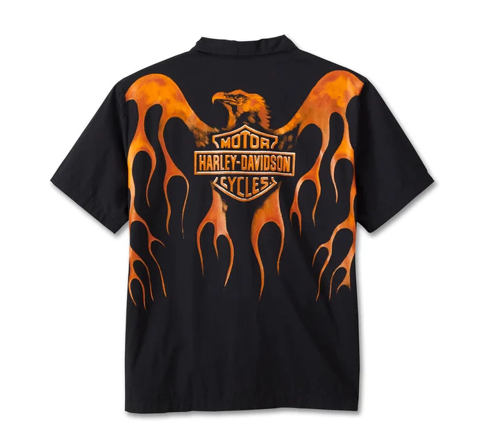 Men's Burning Eagle Short Sleeve Shirt