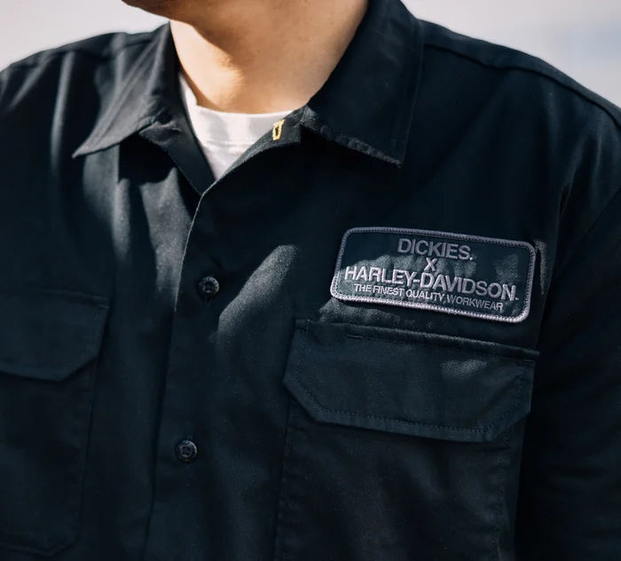 Men's Dickies x H-D Eagle Short Sleeve Work Shirt - Anthracite