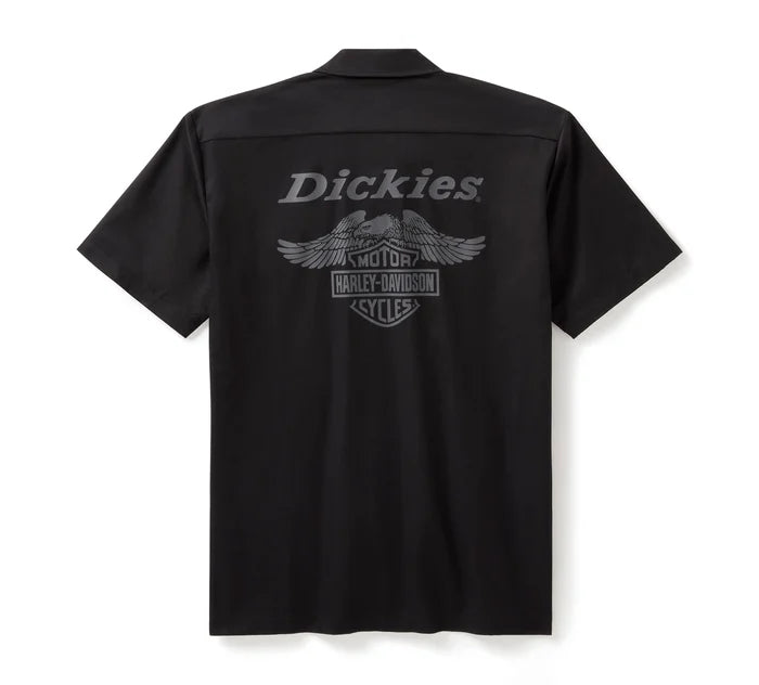 Men's Dickies x H-D Eagle Short Sleeve Work Shirt - Anthracite