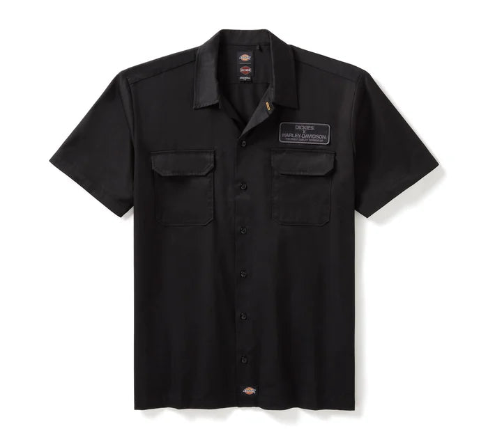 Men's Dickies x H-D Eagle Short Sleeve Work Shirt - Anthracite