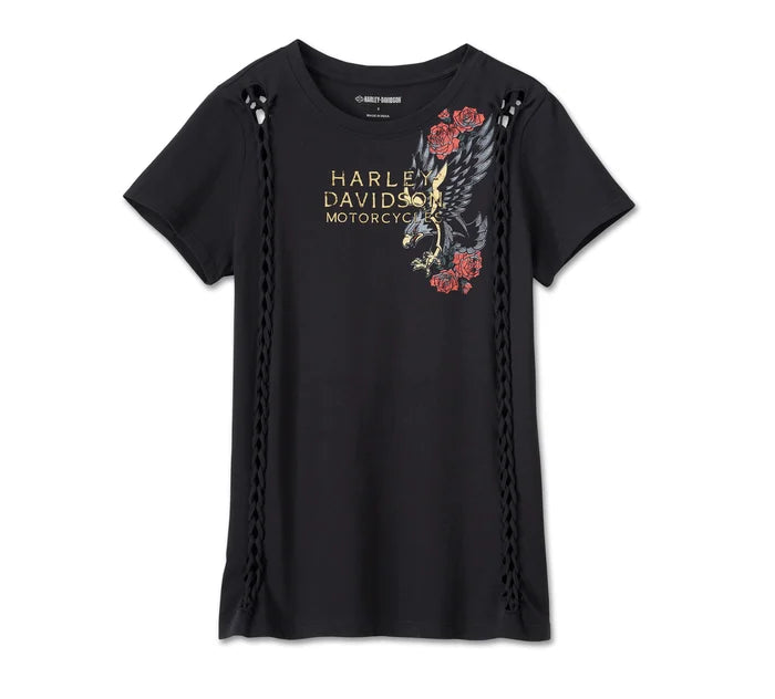 Women's American Traditional Rip & Repair Tee - Harley Black