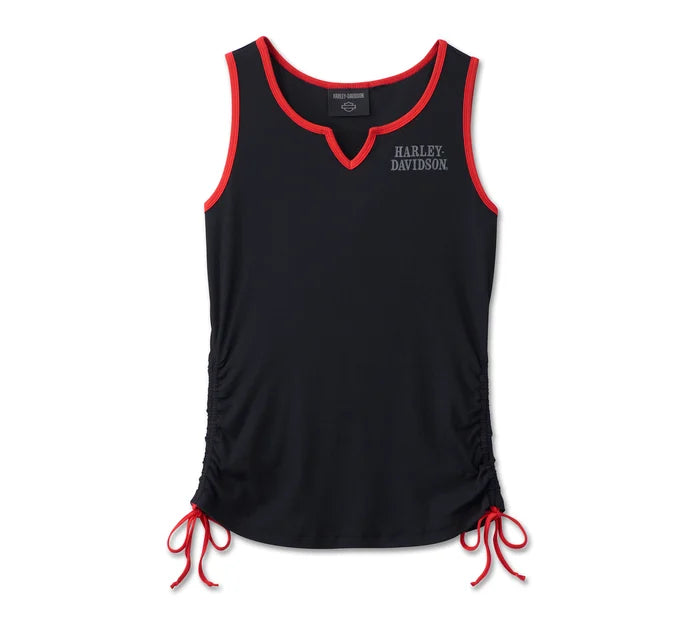 Women's Illuminate Bar & Shield Tank - Harley Black