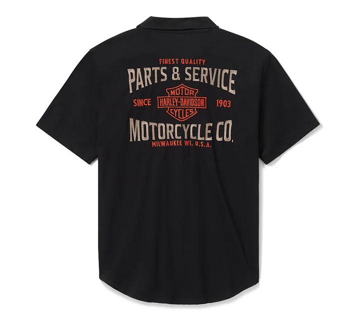 Harley-Davidson® Men's Parts & Service Jersey Button-Up Shirt