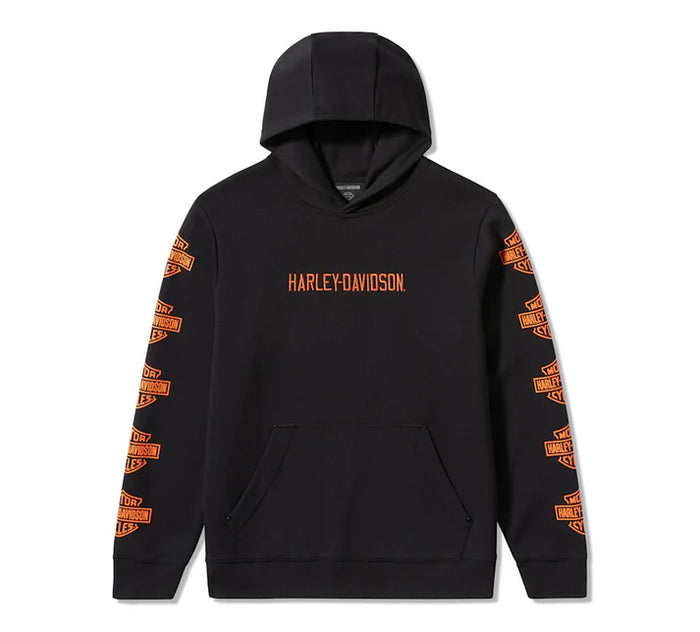 Harley-Davidson® Men's Essential Bar & Shield Pullover Hoodie - Harley Black