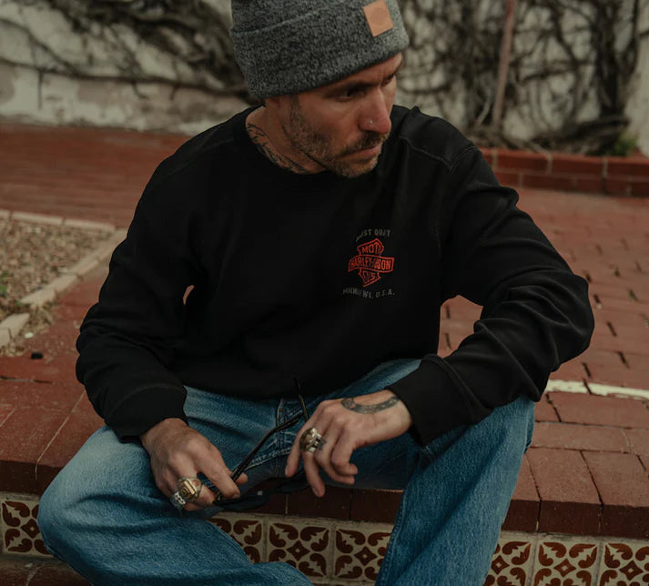 Harley-Davidson® Men's Parts & Service Long Sleeve Thermal - Harley Black