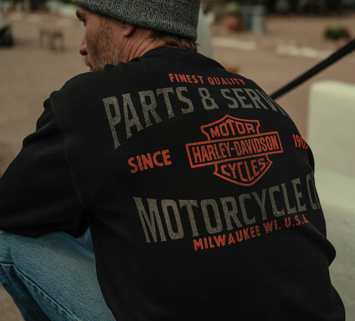 Harley-Davidson® Men's Parts & Service Long Sleeve Thermal - Harley Black
