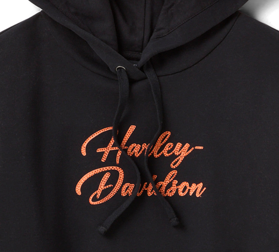 Women's Essential Bling Pullover Hoodie - Harley Black