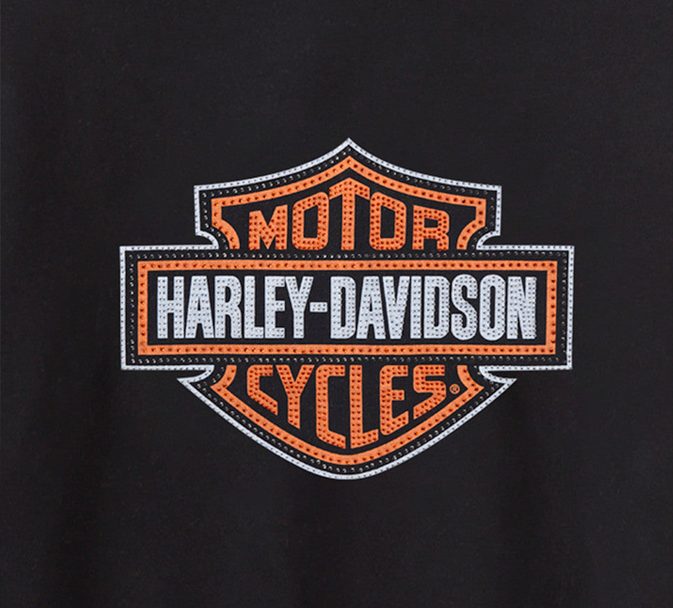 Women's Essential Bling Pullover Hoodie - Harley Black