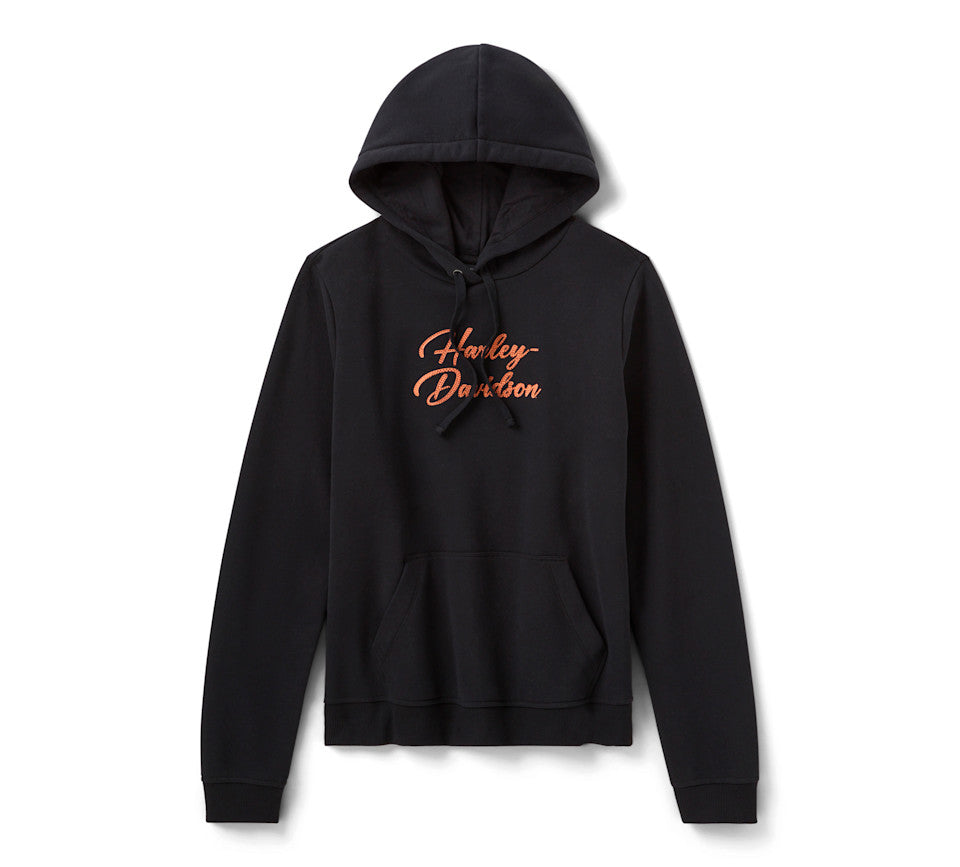 Women's Essential Bling Pullover Hoodie - Harley Black