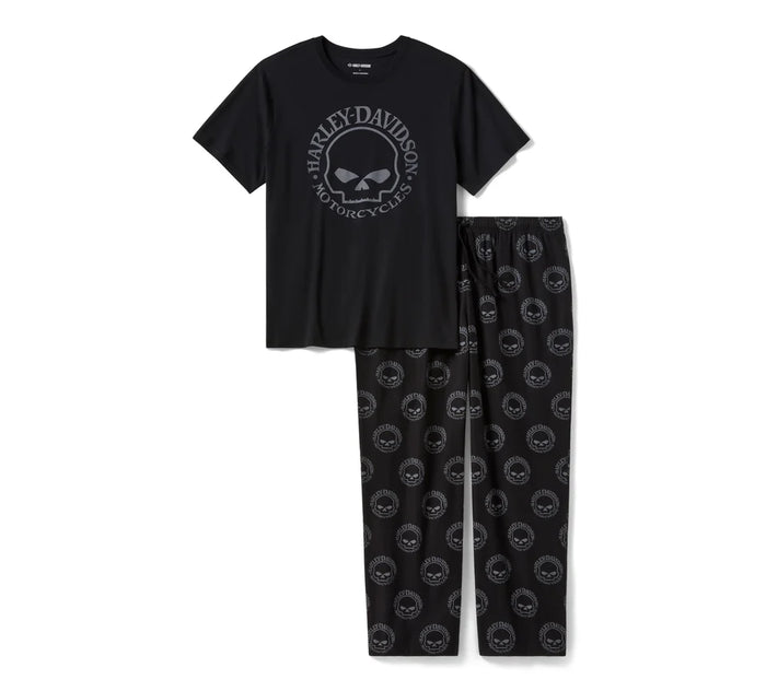 Men's Willie G™ Skull Short Sleeve Pajama Set