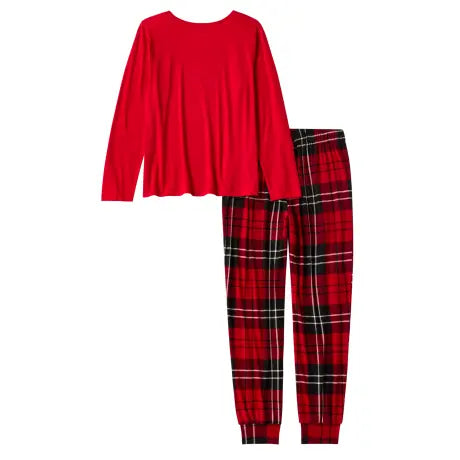 Harley-Davidson women´s Pajama Set Bar & Shield Plaid red