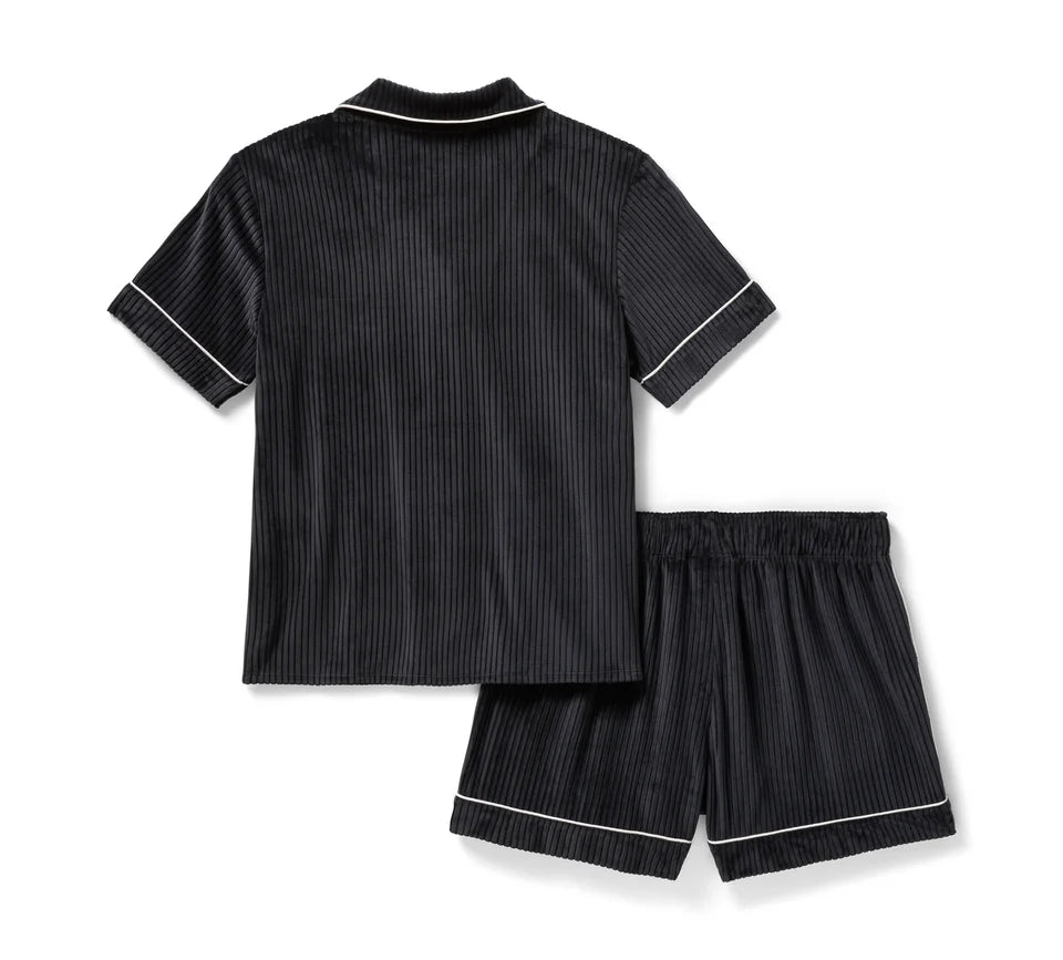 Women's Velour Pajama Short Set