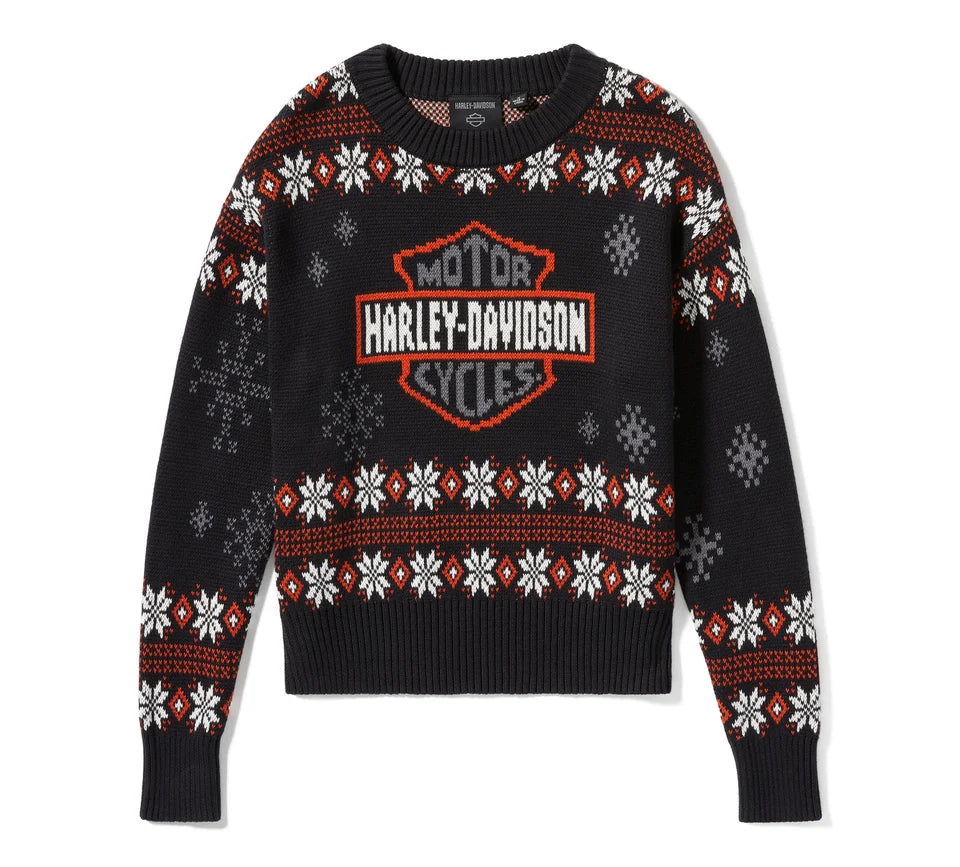 Women's Harley Holiday Sweater - Harley Black