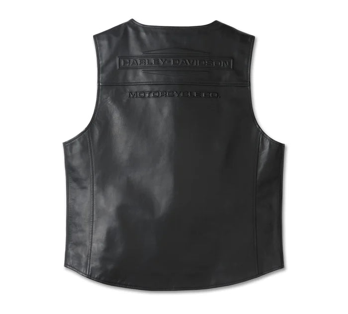 Harley-Davidson® Men’s Embroidered Passing Link Leather Vest (Copy)