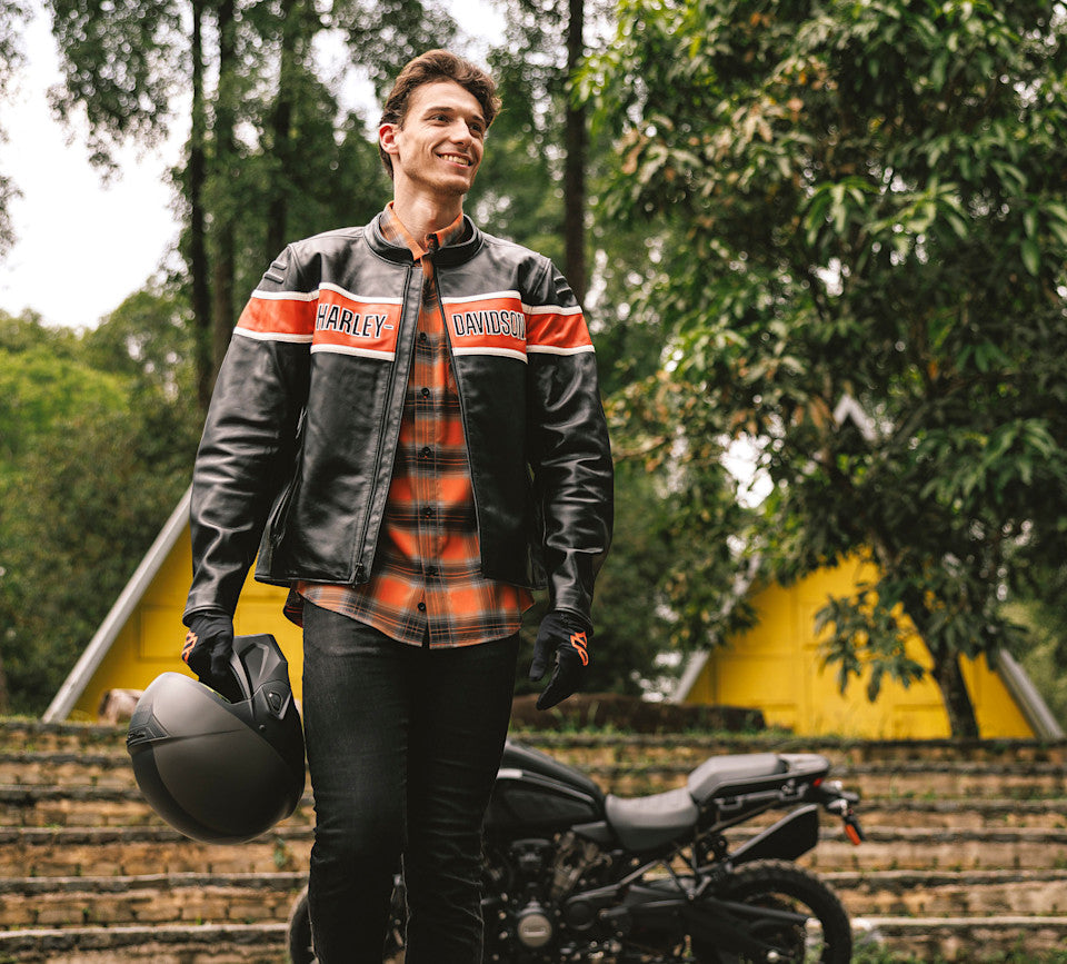 Men's H-D Trenton Leather Riding Jacket