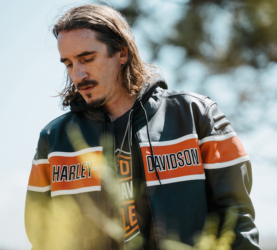 Men's H-D Trenton Leather Riding Jacket