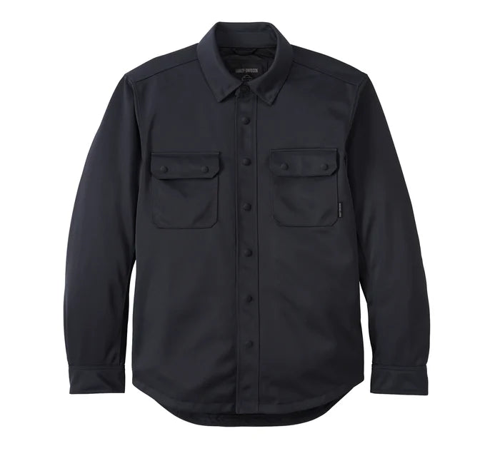 Men's Willie G Skull Graphic Mesh Operative Riding Shirt Jacket