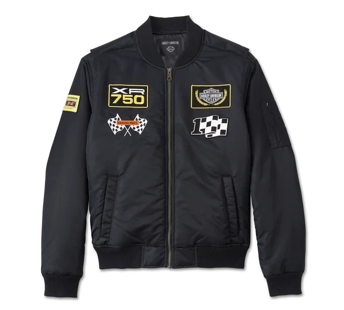 Men's At the Crank Bomber Jacket - Harley Black