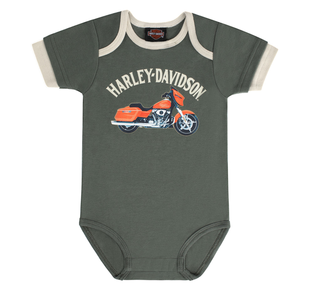 Harley-Davidson Kids' Knit Mock Doubler Creeper & Pant Set 98527-26LB